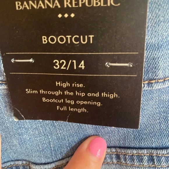 Banana Republic High-Rise Bootcut Jeans - Denim Blue - Picture 4 of 4